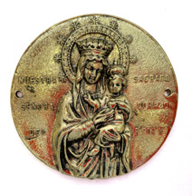 Placa de Metal Dorado