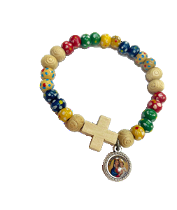 Pulsera de madera elástica - Imagen Roma